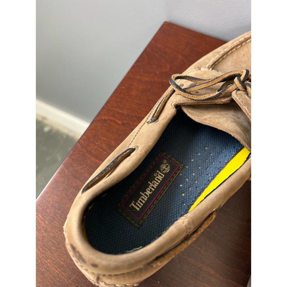 Vintage Men's Timberland Brown leather loafers - Picture 8 of 10